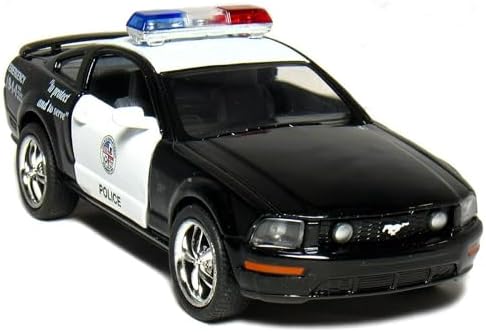 KiNSMART - 2006 Ford Mustang GT 1:38 Scale 5" Die Cast Metal Model Toy Car (Police)