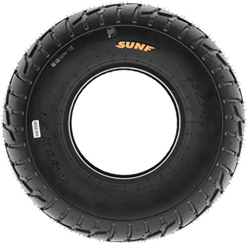 SunF A021 TT Road Go ATV UTV Flat Track & Asphalt Tires 19x6-10 Front & 225/45-10 Rear, 6 PR, Set of 4