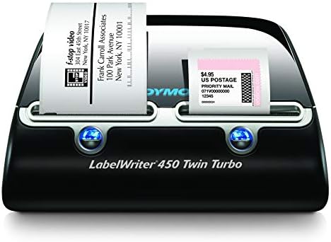 LabelWriter 450 Twin Turbo Label Printer, 71 Labels/min Print Speed, 5.5 x 8.4 x 7.4