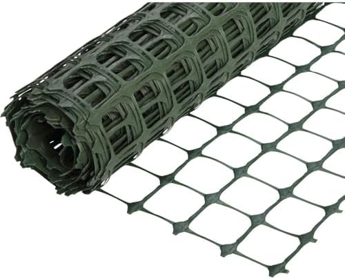 Tenax Home Fence - Green Plastic Garden Fence, Lightweight, Durable - 36 in x 300 in - Polyethylene