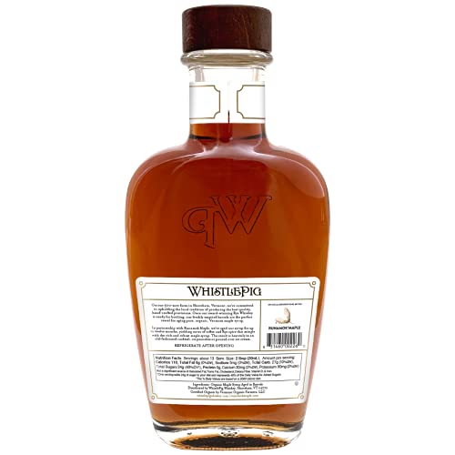 Runamok Organic Bourbon Barrel Aged Maple Syrup - Vermont Maple Syrup, Pure Maple Syrup for Cocktails, Cheese Pairing & Perfect To Be Used As Pancake Syrup, Maple Syrup Organic | 8.45 Fl Oz (250mL)