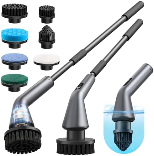 Electric Spin Scrubber, IPX7 Waterproof 2-Speed