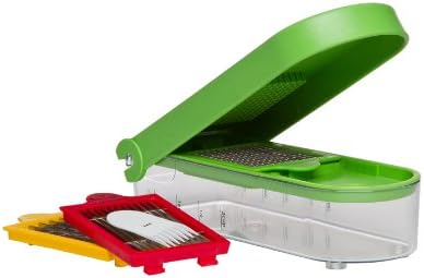 PrepWorks 3-Blade Dice & Slice Chopper – Multi-Function Vegetable and Fruit Cutter, Easy to Use, Stainless Steel Blades, BPA-Free