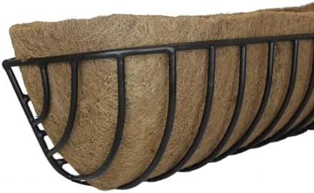 Molded Coco Fiber Liner - 72 Inch Window Hayrack Planter -Comes as a Pair of 36 Inch