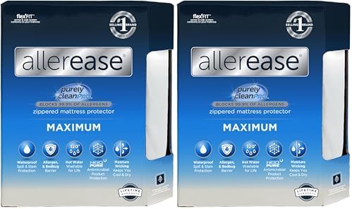 AllerEase Maximum Allergy Mattress Protector, Queen Size