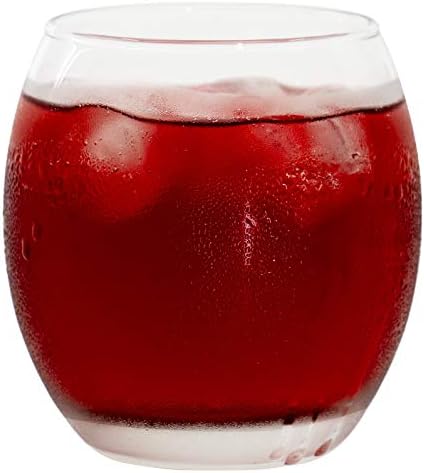 Red Co. Large 16 oz Multicolored Drinking Glass Set of 6 for Water, Beverage, Cocktail, Mixed Drinks
