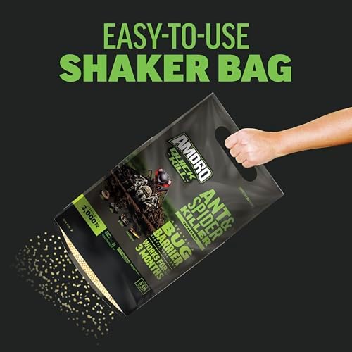 Amdro Kills Ants & Spiders Granules Shaker Bag 3lb | Kills up to 100 insects, covers 3,000 SQ, lasts 3 months, spider and ant killer for lawns