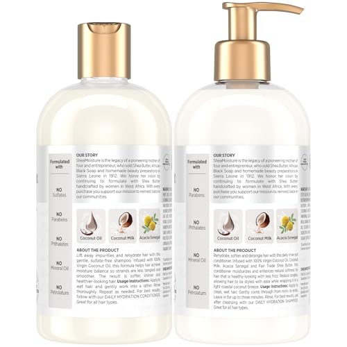 SheaMoisture Coconut Shampoo & Conditioner Set, Daily Hydration