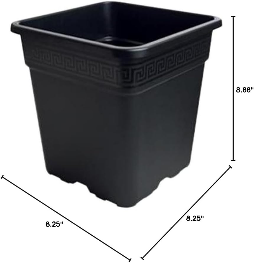 GRO Pro® Black Square Pot, 5-Gallon