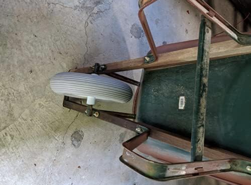Rocky Mountain Goods Flat Free Wheelbarrow Wheel 16" - 500 lbs. Load Rating - for 6 & 8 Cubic ft. wheelbarrows Including Jackson, True Temper, Ames