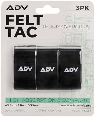 ADV FeltTac Pickleball Paddle Grip Tape - Absorbent Dry Non-Slip Overgrip