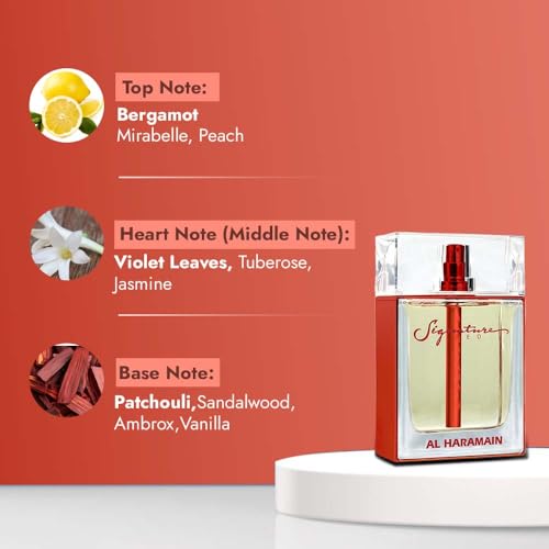 Al Haramain Signature Red Eau De Parfum Spray, 3,4 Ounce (Unisex)
