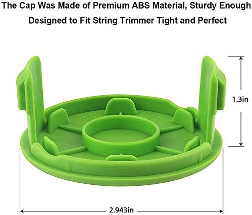 THTEN 29252 Trimmer Cap Replacement for Greenworks 21332 21342 0.065" 3PK