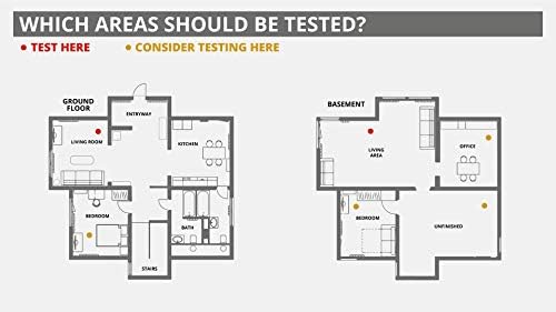 Rapidos Short-Term Radon Test Kit (10-90 Days) - Extremely Accurate Radon Detector for Home - EPA Approved Radon Home Test - Shipping and Lab