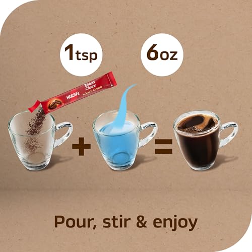 NESCAFÉ Taster's Choice, Instant Coffee Packets, Light Medium Roast Coffee, House Blend