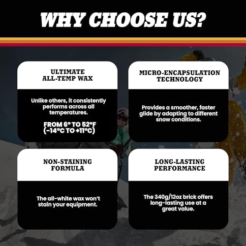 Hertel Super HotSauce All Temperature Ski and Snowboard Wax - Easy to Apply