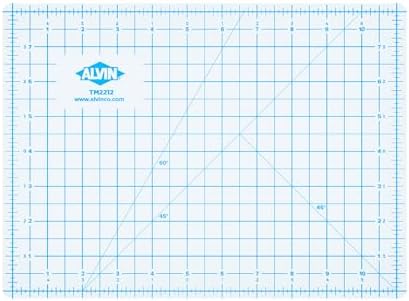 Alvin, TM Series Translucent Professional Cutting Mat, Self-Healing, Great for Lightboxes, Safe with Rotary or Utility Knife - 24 x 36 inches
