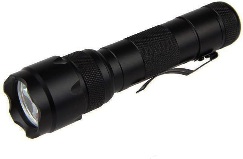 WF-502B Single Mode 1200 Lumen Mini Portable Tactical Clip Handheld Flashlight Torch Lamp, for Outdoor Sports and Indoor Activities (Camping, Hiking