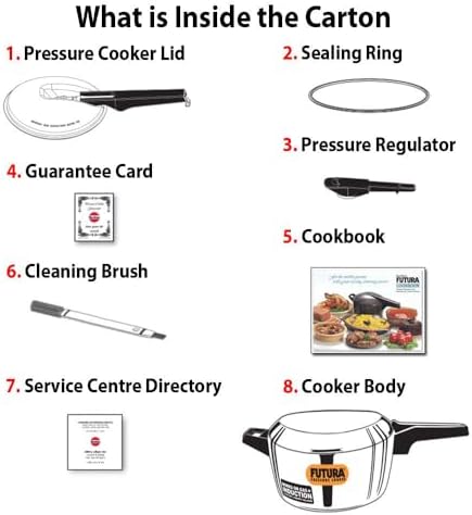 Hawkins Futura Inner Lid Pressure Cooker, Stainless Steel Cooker, Induction Cooker, Pan Cooker, Silver Fss55, 5.5 Liter