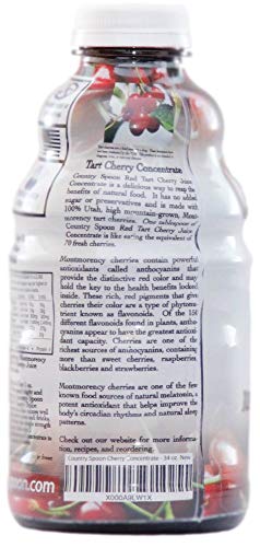 Country Spoon Montmorency Red Tart Cherry Juice Concentrate, 32 oz | Grown & Made in the USA