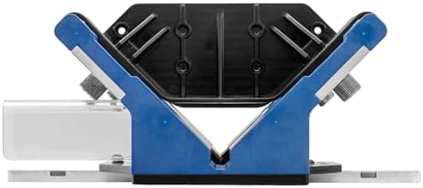 Rockler Deluxe Spline Jig for Table Saw & Router Table - Adjustable Box Joint Fixture with 45 Degree Miter Sled