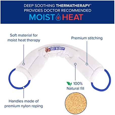 Carex Bed Buddy Heat Pad And Cooling Neck Wrap - Microwave Heating Pad For Sore Muscles - Cold Wrap Pack For Aches and Pain