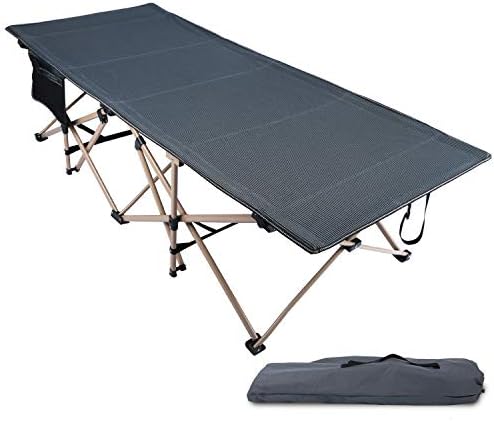 REDCAMP Oversized Camping Cots for Adults 500lbs, 33.5'' Extra Wide Tall Sleeping Cots Heavy Duty, XL Cots Portable for Outdoor Indoor Office