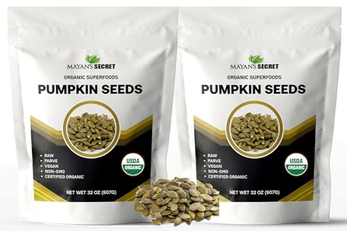 Mayan's Secret - Raw Pumpkin Seeds Organic, 2 Lbs - Premium Quality | Fresh | Unsalted