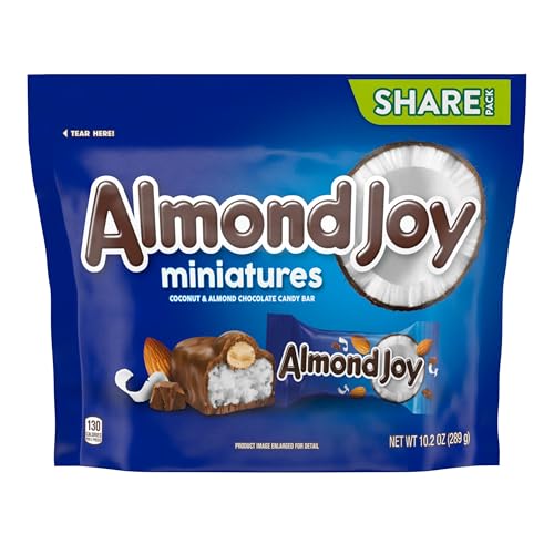 ALMOND JOY Coconut and Almond Chocolate Candy Bars, 1.61 oz (36 Count)
