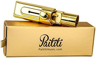 Paititi Professional Gold Plated Alto Saxophone Metal Mouthpiece #6