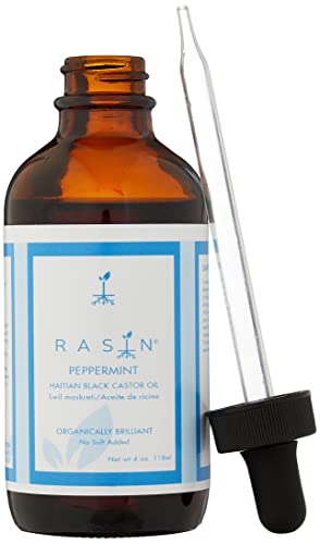 Rasin Castor Oil Organically Brilliant Haitian Black Castor Oil. (Original, 4 Fl Oz)