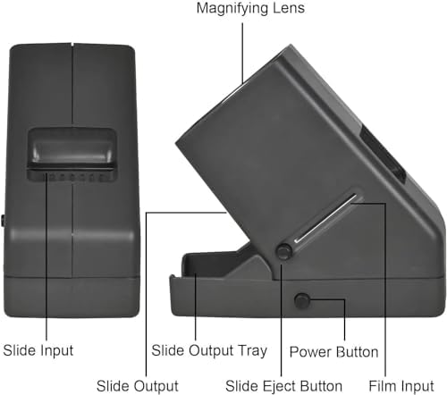DIGITNOW!35mm Slide and Film Viewer, 3X Magnification LED Lighted Illuminated Viewing