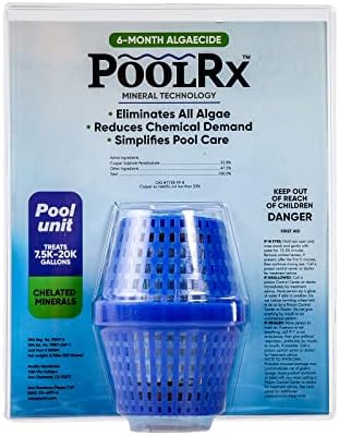 PoolRx Pool Unit #101001 6 Month Algaecide Blue Treats 7.5k-20k gallons, Single