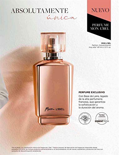 L'Bel Mon Parfum, A Femenine Combination of Cashmere, Amber and Patchouli, 1.3 fl oz