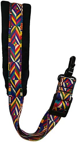 Saxophone Strap Rainbow Style Soft Padded Alto Tenor Bari Soprano Sax Neck Harness
