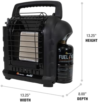 Mr. Heater 9,000 BTU Portable Buddy Midnight Series Radiant Propane Heater