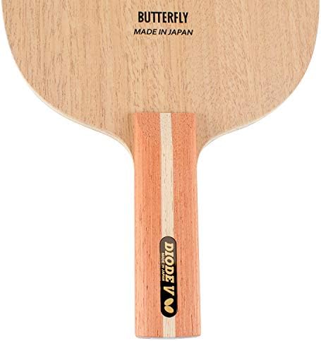 Butterfly Diode V Table Tennis Blade - All-Wood Chopper/Modern Defender Blade - Diode V Blade - Professional Table Tennis Blade - Available in FL and ST Handle Styles - Made in Japan