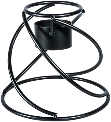 Echo Valley 9128 Helix Globe Stand, 8-Inch, Black, Small