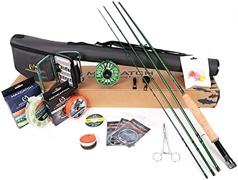 M MAXIMUMCATCH Maxcatch Premier Fly Fishing Rod and Reel Combo Complete 9' Fishing Outfit