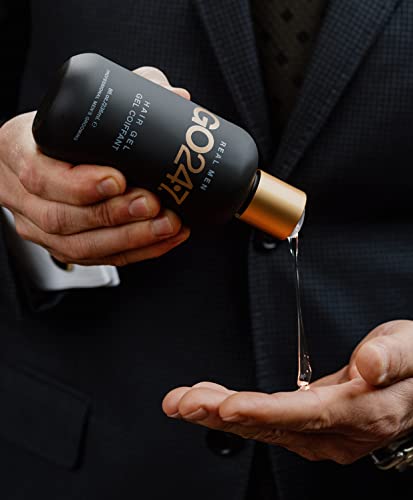 GO247 Hair Gel - Medium Hold Styling Gel for Men - Creates Definition with Flexible