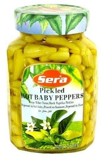 Sera Hot Pickled Baby Peppers – 24oz