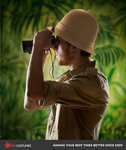 Nicky Bigs Novelties Pith Helmet, Tan Straw Safari Costume Accessory