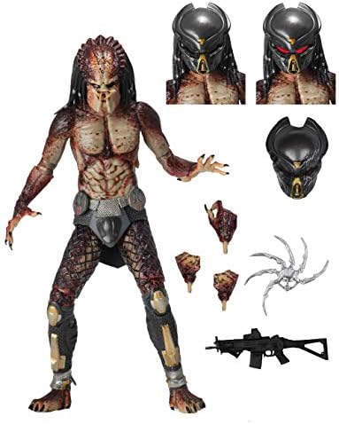 NECA Collectible Predator 2018: Ultimate Fugitive Predator (Lab Escape) 7" Scale Action Figure | Predator 2018 7 Inch Action Figure Ultimate Series