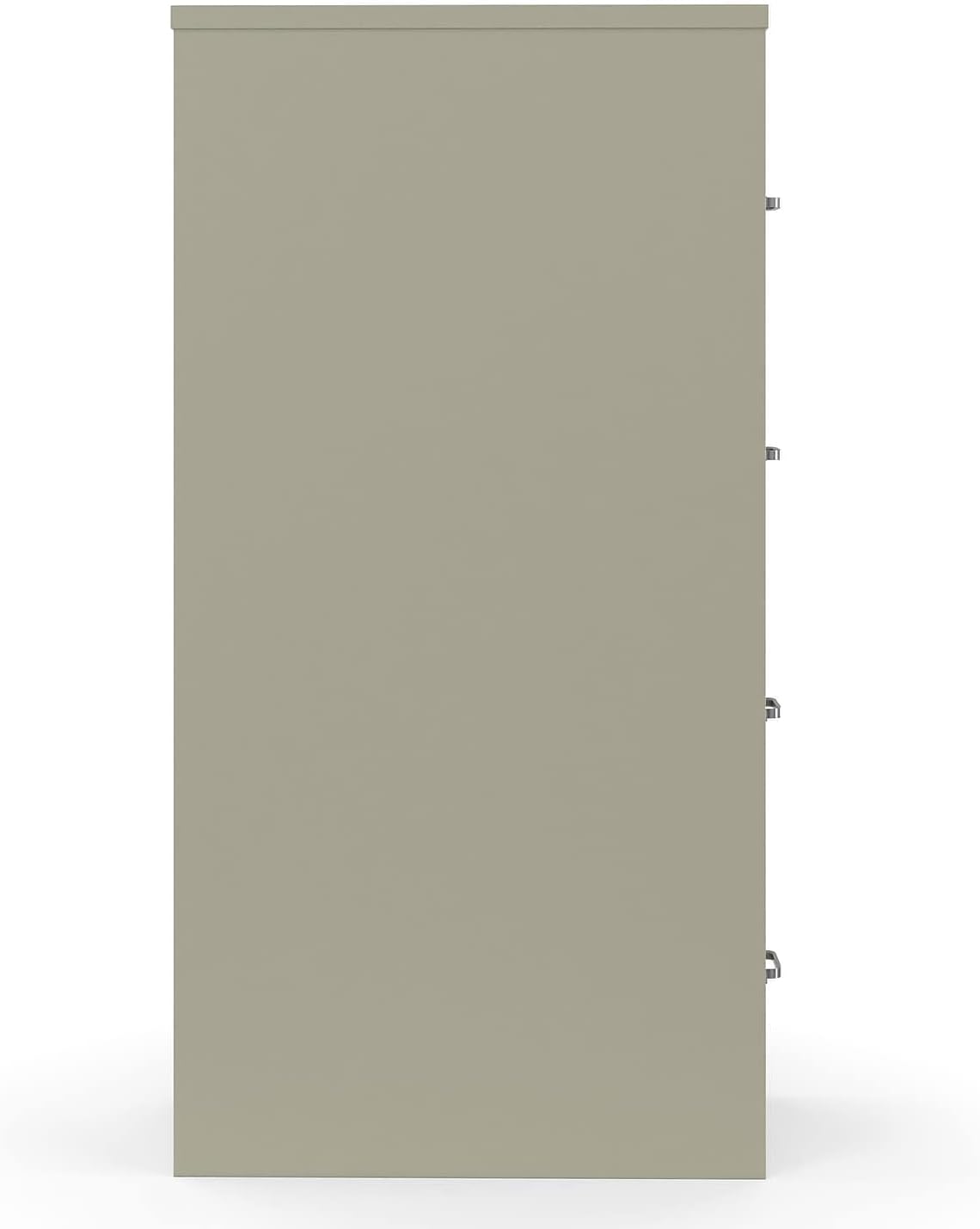 Staples 4-Drawer Vertical File Cabinet, Letter Size Documents, Lockable, 26.5" D x 15" W x 51.97" H, Putty/Beige