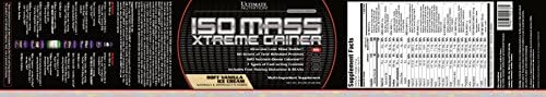 Ultimate Nutrition ISO Mass Xtreme Gainer, Chocolate Milk, 10 lb | 60g Whey Protein Blend, 60g Complex Carbs, 7 Types Of Creatine, 4 Types Glutamine, Lean Mass Gainer For Recovery