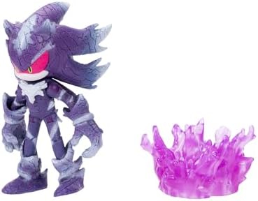Sonic the Hedgehog 4-inch Mephiles the Dark Action Figure with Purple Mist Base Accessory. Ages 3+ (Officially Licensed by Sega)