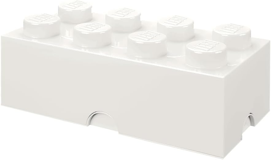 LEGO Storage Brick 8 12.1 L Storage Box with Lid Pink | Durable PVC-free plastic container for bricks, toys and clothes. Compatible with LEGO Brick Drawers and other 8-stud bins