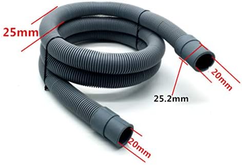 2.5m Washing Machine Drain Hose Extension Kit for Samsung Haier Little Swan Grey