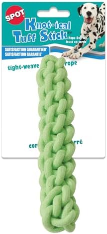 SPOT Knot-ical Tuff Stick - Braided Rope Dog Toy, Tight Weave Nautical Rope Fetch and Tug Toy, Great for Moderate Chewers