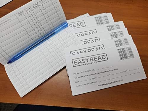 Checkbook Register, Made in The USA, Check Registers for Personal, Blank Ledger Transaction Registers for Personal or Business Bank, Check Register Book (23-24-25 Calendars, 10)